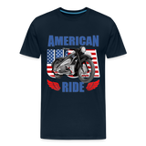 American Ride Shirt, Motorcycle Shirt, Biker Shirt, Motorcycle Gift, Motorcycle Tshirt, Motorcycle Shirts, Motorcycle T Shirt, Biker Shirts - deep navy