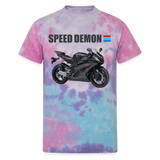 Motorcycle Gift, Motorcycle Shirt, Biker Shirt, Speed Demon Shirt, Motorcycle Tshirt, Motorcycle T Shirt, Racing Shirt, Sports Bike Shirt, Unisex Tie Dye T-Shirt - cotton candy