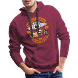 Route 66 Hoodie, Americas Road, Fathers Day Gift, Mother Road, Route 66 Hoodie, Road Trip Hoodie, Route 66 Usa Motorcycle Biker Souvenir Men’s Premium Hoodie - burgundy