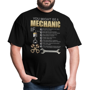 Mechanic Gift, Mechanic Shirt, You Might Be A Mechanic, Diesel Mechanic, Gift For Mechanic, Car Mechanic, Car Guy Shirt, Funny Dad Shirt - black