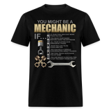 Mechanic Gift, Mechanic Shirt, You Might Be A Mechanic, Diesel Mechanic, Gift For Mechanic, Car Mechanic, Car Guy Shirt, Funny Dad Shirt - black