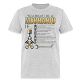 Mechanic Gift, Mechanic Shirt, You Might Be A Mechanic, Diesel Mechanic, Gift For Mechanic, Car Mechanic, Car Guy Shirt, Funny Dad Shirt - heather gray