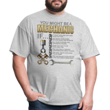 Mechanic Gift, Mechanic Shirt, You Might Be A Mechanic, Diesel Mechanic, Gift For Mechanic, Car Mechanic, Car Guy Shirt, Funny Dad Shirt - heather gray