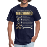 Mechanic Gift, Mechanic Shirt, You Might Be A Mechanic, Diesel Mechanic, Gift For Mechanic, Car Mechanic, Car Guy Shirt, Funny Dad Shirt - navy