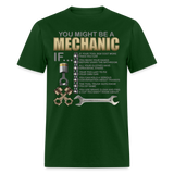 Mechanic Gift, Mechanic Shirt, You Might Be A Mechanic, Diesel Mechanic, Gift For Mechanic, Car Mechanic, Car Guy Shirt, Funny Dad Shirt - forest green