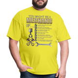 Mechanic Gift, Mechanic Shirt, You Might Be A Mechanic, Diesel Mechanic, Gift For Mechanic, Car Mechanic, Car Guy Shirt, Funny Dad Shirt - yellow