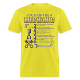 Mechanic Gift, Mechanic Shirt, You Might Be A Mechanic, Diesel Mechanic, Gift For Mechanic, Car Mechanic, Car Guy Shirt, Funny Dad Shirt - yellow