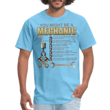 Mechanic Gift, Mechanic Shirt, You Might Be A Mechanic, Diesel Mechanic, Gift For Mechanic, Car Mechanic, Car Guy Shirt, Funny Dad Shirt - aquatic blue