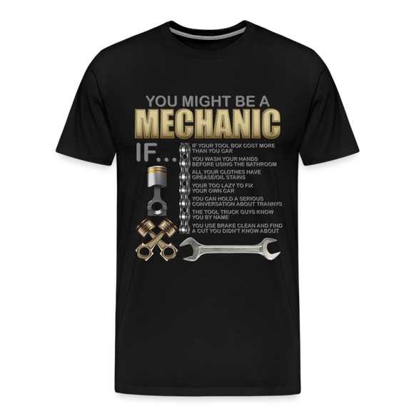 Mechanic Gift, Mechanic Shirt, You Might Be A Mechanic, Diesel Mechanic, Gift For Mechanic, Car Mechanic, Car Guy Shirt, Funny Dad Shirt - black