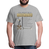 Mechanic Gift, Mechanic Shirt, You Might Be A Mechanic, Diesel Mechanic, Gift For Mechanic, Car Mechanic, Car Guy Shirt, Funny Dad Shirt - heather gray