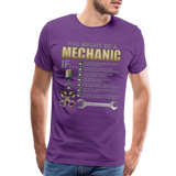 Mechanic Gift, Mechanic Shirt, You Might Be A Mechanic, Diesel Mechanic, Gift For Mechanic, Car Mechanic, Car Guy Shirt, Funny Dad Shirt - purple