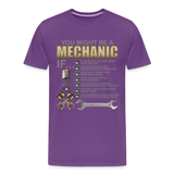 Mechanic Gift, Mechanic Shirt, You Might Be A Mechanic, Diesel Mechanic, Gift For Mechanic, Car Mechanic, Car Guy Shirt, Funny Dad Shirt - purple