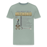 Mechanic Gift, Mechanic Shirt, You Might Be A Mechanic, Diesel Mechanic, Gift For Mechanic, Car Mechanic, Car Guy Shirt, Funny Dad Shirt - steel green