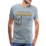 Mechanic Gift, Mechanic Shirt, You Might Be A Mechanic, Diesel Mechanic, Gift For Mechanic, Car Mechanic, Car Guy Shirt, Funny Dad Shirt - heather ice blue