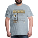 Mechanic Gift, Mechanic Shirt, You Might Be A Mechanic, Diesel Mechanic, Gift For Mechanic, Car Mechanic, Car Guy Shirt, Funny Dad Shirt - heather ice blue