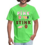 Adult Humor Shirt, The shocker symbol t-shirt. Inappropriate adult sexual humor. 2 in the pink 1 in the stink butt play anal joke, Two, One - kiwi