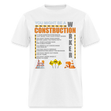 Construction Gift, Construction Crew, Construction Worker, You Might Be A, Construction Party, Construction Manager, Engineering Shirt, Dump Truck Shirt, Construction Theme, Funny Dad Shirt, Fathers Day Shirt - white