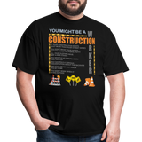 Construction Gift, Construction Crew, Construction Worker, You Might Be A, Construction Party, Construction Manager, Engineering Shirt, Dump Truck Shirt, Construction Theme, Funny Dad Shirt, Fathers Day Shirt - black