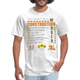 Construction Gift, Construction Crew, Construction Worker, You Might Be A, Construction Party, Construction Manager, Engineering Shirt, Dump Truck Shirt, Construction Theme, Funny Dad Shirt, Fathers Day Shirt - light heather gray