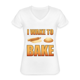 I Wake To Bake, Baking Baking Shirt, Baking Gifts, Funny Baker Shirt, Cookie Shirt, Baking Lover, Baker Baking T-Shirt - white