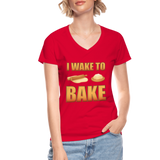 I Wake To Bake, Baking Baking Shirt, Baking Gifts, Funny Baker Shirt, Cookie Shirt, Baking Lover, Baker Baking T-Shirt - red