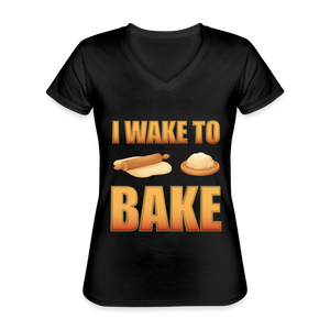 I Wake To Bake, Baking Baking Shirt, Baking Gifts, Funny Baker Shirt, Cookie Shirt, Baking Lover, Baker Baking T-Shirt - black