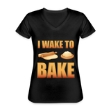 I Wake To Bake, Baking Baking Shirt, Baking Gifts, Funny Baker Shirt, Cookie Shirt, Baking Lover, Baker Baking T-Shirt - black