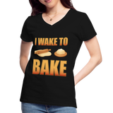 I Wake To Bake, Baking Baking Shirt, Baking Gifts, Funny Baker Shirt, Cookie Shirt, Baking Lover, Baker Baking T-Shirt - black