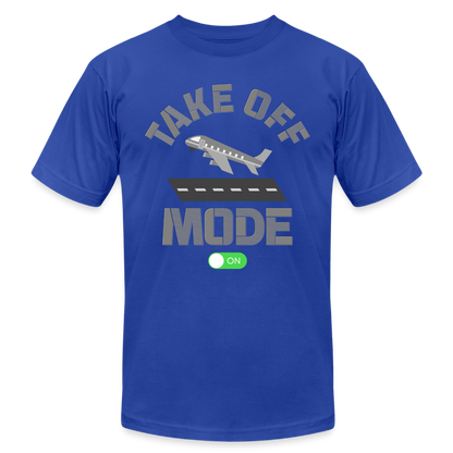 Take Off Mode, Travel Shirt, Vacation Shirt, Airplane Shirt, Pilot Shirt, Vacation Mode, Vacay Mode, Adventure Shirt, Aviation Shirt - royal blue