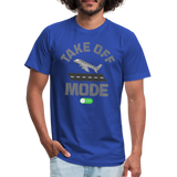 Take Off Mode, Travel Shirt, Vacation Shirt, Airplane Shirt, Pilot Shirt, Vacation Mode, Vacay Mode, Adventure Shirt, Aviation Shirt - royal blue