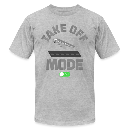 Take Off Mode, Travel Shirt, Vacation Shirt, Airplane Shirt, Pilot Shirt, Vacation Mode, Vacay Mode, Adventure Shirt, Aviation Shirt - heather gray