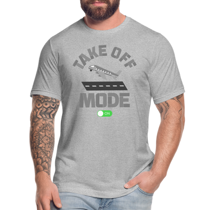 Take Off Mode, Travel Shirt, Vacation Shirt, Airplane Shirt, Pilot Shirt, Vacation Mode, Vacay Mode, Adventure Shirt, Aviation Shirt - heather gray