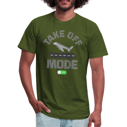 Take Off Mode, Travel Shirt, Vacation Shirt, Airplane Shirt, Pilot Shirt, Vacation Mode, Vacay Mode, Adventure Shirt, Aviation Shirt - olive