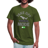 Take Off Mode, Travel Shirt, Vacation Shirt, Airplane Shirt, Pilot Shirt, Vacation Mode, Vacay Mode, Adventure Shirt, Aviation Shirt - olive