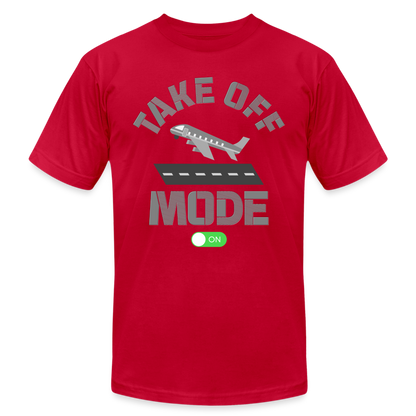 Take Off Mode, Travel Shirt, Vacation Shirt, Airplane Shirt, Pilot Shirt, Vacation Mode, Vacay Mode, Adventure Shirt, Aviation Shirt - red