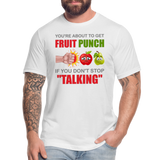 You're About To Get Fruit Punch, Foodie Shirt, Foodie Gifts, Funny Food Shirt, Food Shirt, Gift For Foodie, Fruit Shirt - white