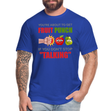 You're About To Get Fruit Punch, Foodie Shirt, Foodie Gifts, Funny Food Shirt, Food Shirt, Gift For Foodie, Fruit Shirt - royal blue