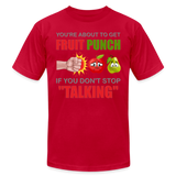 You're About To Get Fruit Punch, Foodie Shirt, Foodie Gifts, Funny Food Shirt, Food Shirt, Gift For Foodie, Fruit Shirt - red