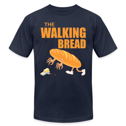 The Walking Bread, Foodie Shirt, Foodie Gifts, Funny Food Shirt, Food Shirt, Gift For Foodie, Fruit Shirt - navy