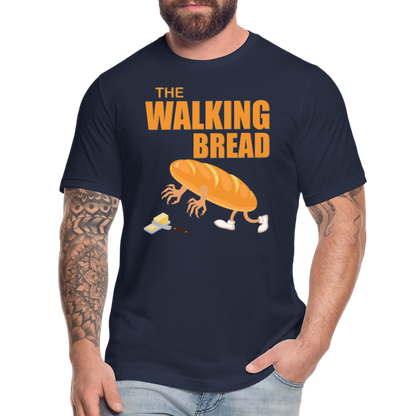 The Walking Bread, Foodie Shirt, Foodie Gifts, Funny Food Shirt, Food Shirt, Gift For Foodie, Fruit Shirt - navy