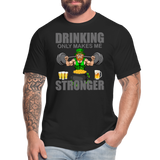 St Patrick Day Shirt, Shamrock Shirt, Drinking Only Makes Me Stronger, Irish Shirt, Lucky Shirt, St Patricks Shirt, St Patricks Day Tee, St Patricks Day Gifts - black