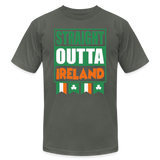 Straight Outta Ireland, St Patrick Day Shirt, Shamrock Shirt, Irish Shirt, Lucky Shirt, St Patricks Shirt, St Patricks Day Tee, St Patricks Day Gifts - asphalt