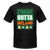 Straight Outta Ireland, St Patrick Day Shirt, Shamrock Shirt, Irish Shirt, Lucky Shirt, St Patricks Shirt, St Patricks Day Tee, St Patricks Day Gifts - black