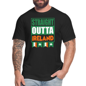 Straight Outta Ireland, St Patrick Day Shirt, Shamrock Shirt, Irish Shirt, Lucky Shirt, St Patricks Shirt, St Patricks Day Tee, St Patricks Day Gifts - black