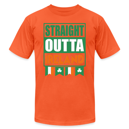 Straight Outta Ireland, St Patrick Day Shirt, Shamrock Shirt, Irish Shirt, Lucky Shirt, St Patricks Shirt, St Patricks Day Tee, St Patricks Day Gifts - orange