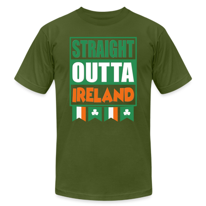 Straight Outta Ireland, St Patrick Day Shirt, Shamrock Shirt, Irish Shirt, Lucky Shirt, St Patricks Shirt, St Patricks Day Tee, St Patricks Day Gifts - olive