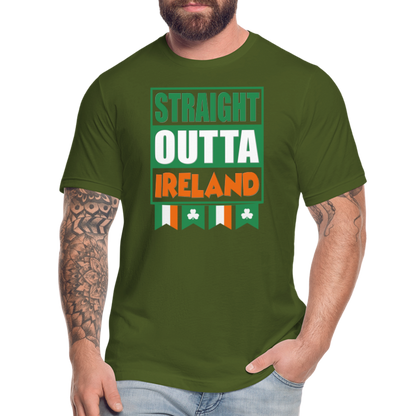 Straight Outta Ireland, St Patrick Day Shirt, Shamrock Shirt, Irish Shirt, Lucky Shirt, St Patricks Shirt, St Patricks Day Tee, St Patricks Day Gifts - olive