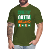 Straight Outta Ireland, St Patrick Day Shirt, Shamrock Shirt, Irish Shirt, Lucky Shirt, St Patricks Shirt, St Patricks Day Tee, St Patricks Day Gifts - olive