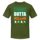 Straight Outta Ireland, St Patrick Day Shirt, Shamrock Shirt, Irish Shirt, Lucky Shirt, St Patricks Shirt, St Patricks Day Tee, St Patricks Day Gifts - olive