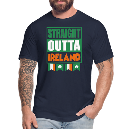 Straight Outta Ireland, St Patrick Day Shirt, Shamrock Shirt, Irish Shirt, Lucky Shirt, St Patricks Shirt, St Patricks Day Tee, St Patricks Day Gifts - navy